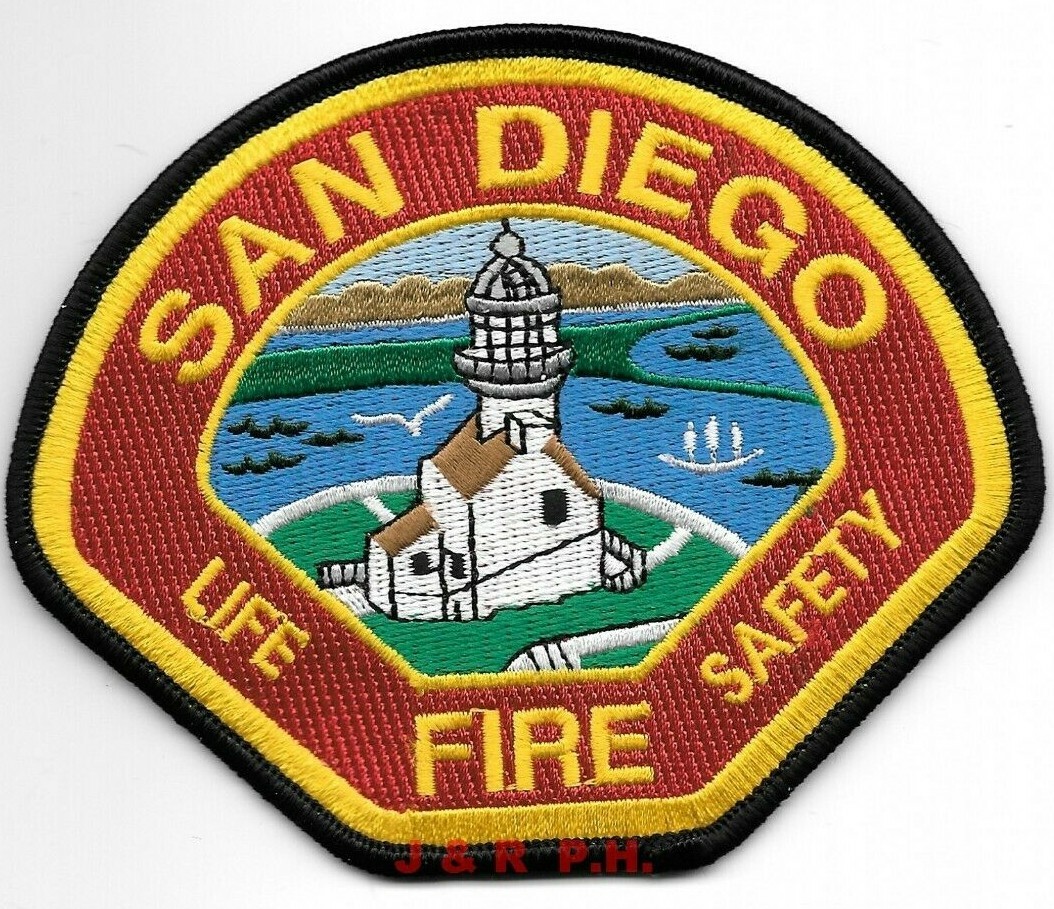 San Diego  Fire - Life - Safety, CA  (4.5" x 3.75" size)  fire patch