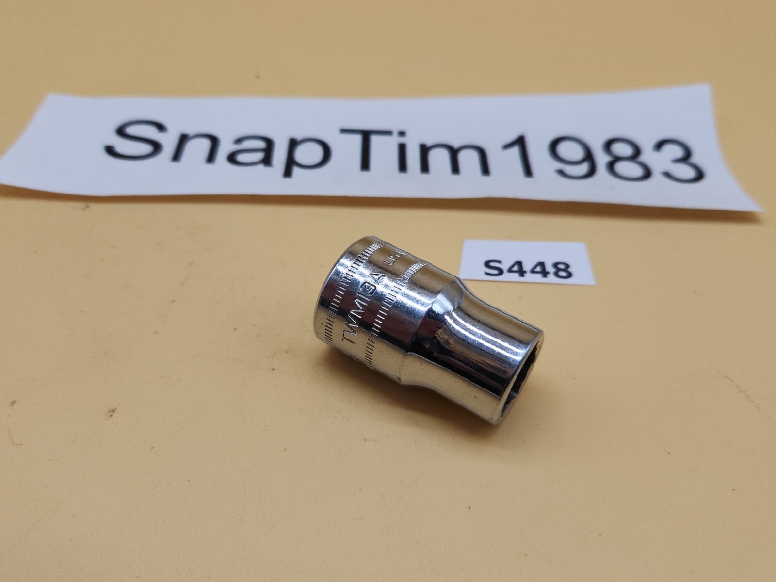 Snap-on Tools TWM13A - 1/2" Drive, 13mm Metric Shallow Chrome 6-Point Socket