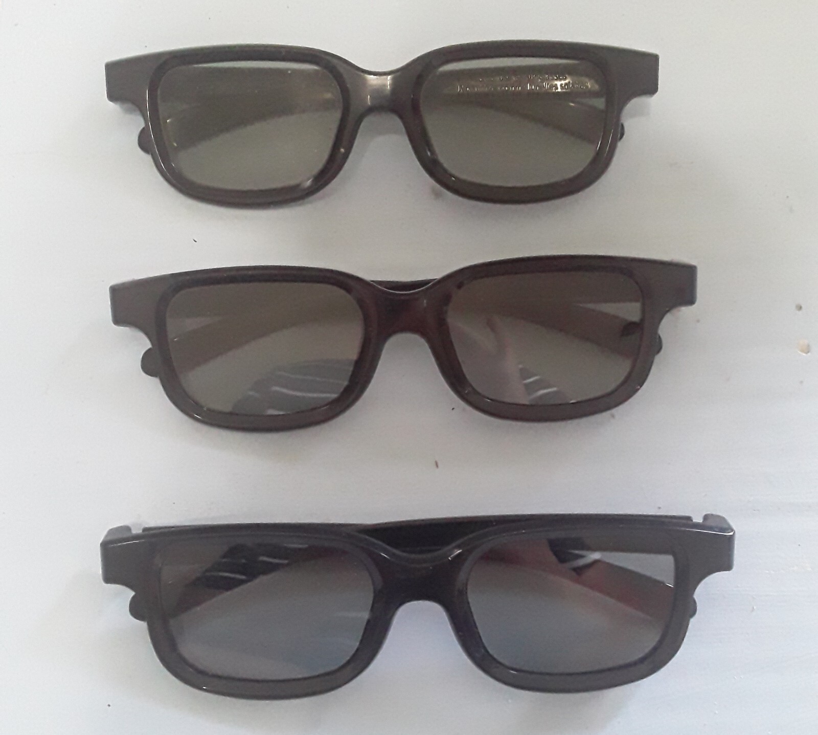 3 Pair * REAL D 3D Polarized Passive Adult-Size Glasses, Movie Theater Film