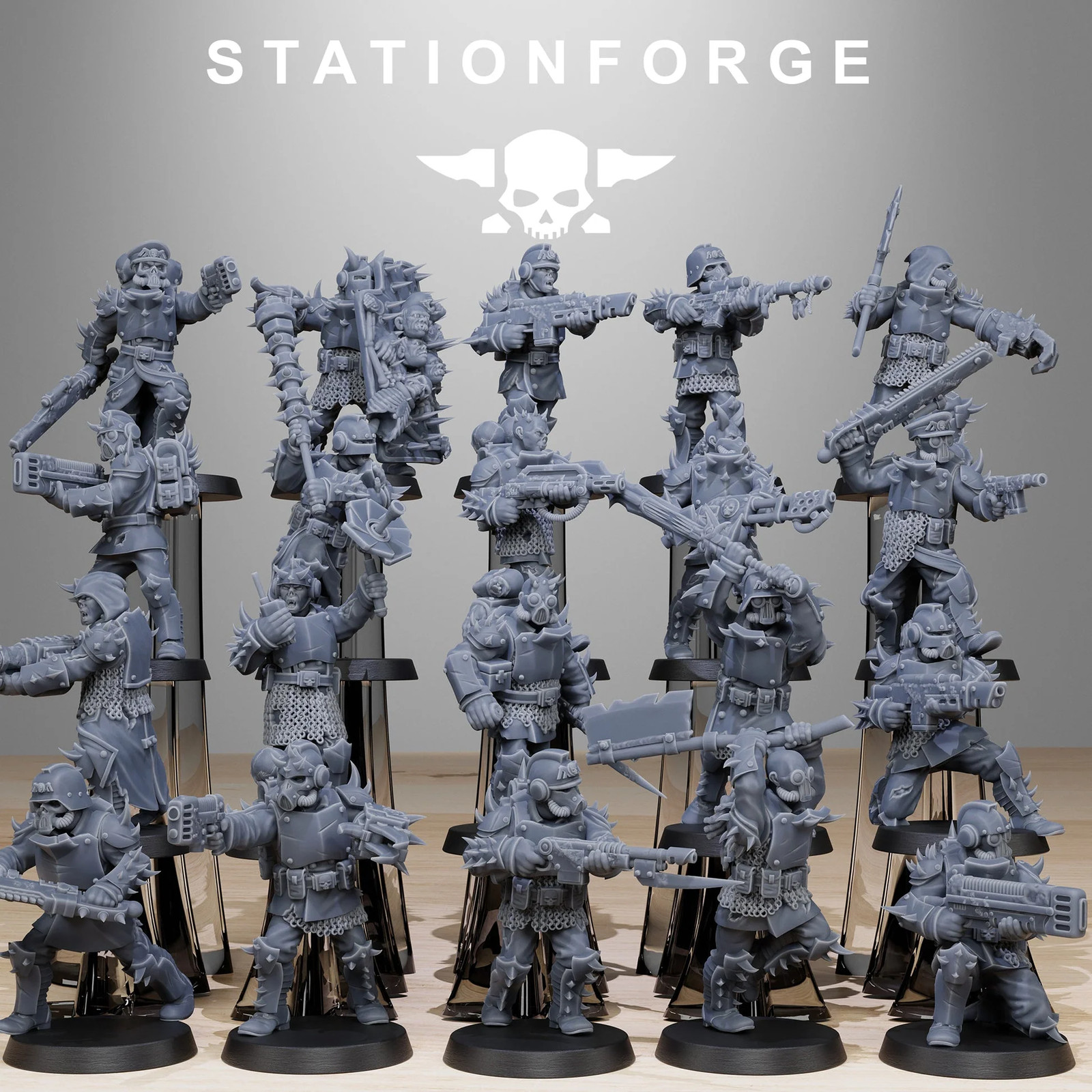 Corrupted Guard Builder Kit Wargame Proxy Miniatures StationForge