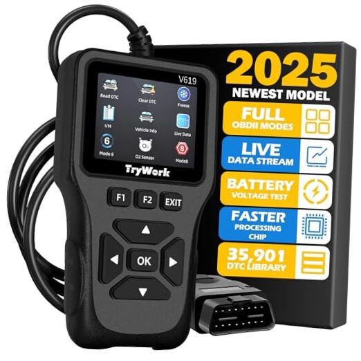 OBD2 Scanner Diagnostic Tool - Check Engine Code Reader with 35901 DTC - Gray