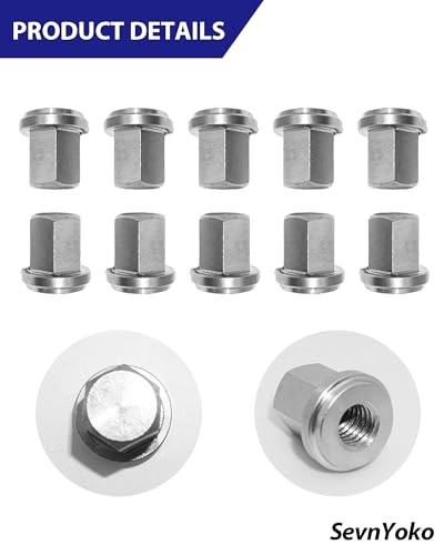 6015-010 Group 31 Battery Nut 10PCS - Closed Top 3/8"-16 Thread, 3/8" Stud,