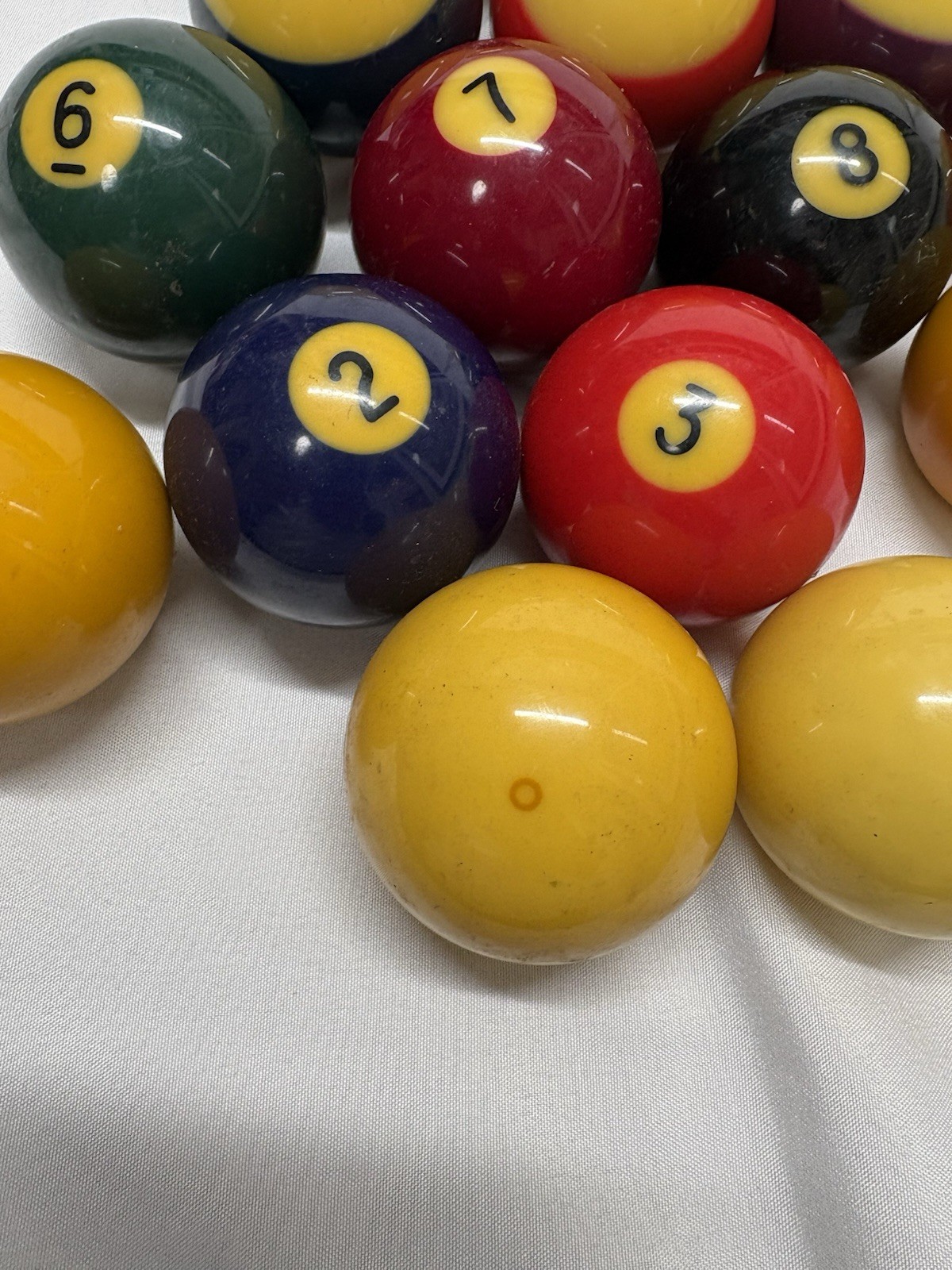 Vintage Aramith Belgium ? Billiard Balls Missing #4, #5