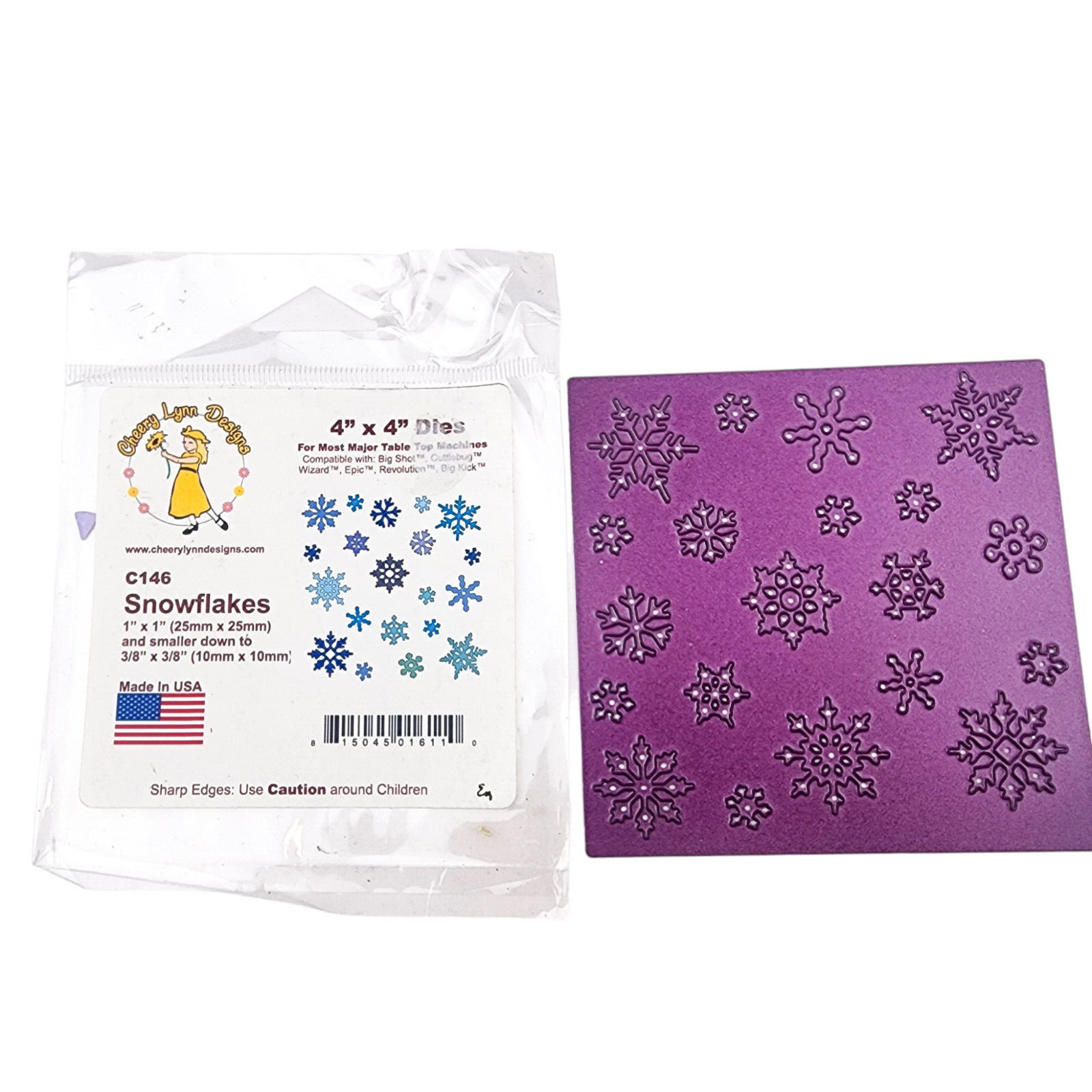 Cheery Lynn Designs Steel Die Snowflakes c146  Retired