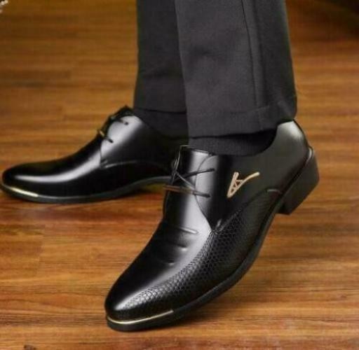 Men's Faux Leather Shoes Formal dress Casual Business  Lace Up Oxfords