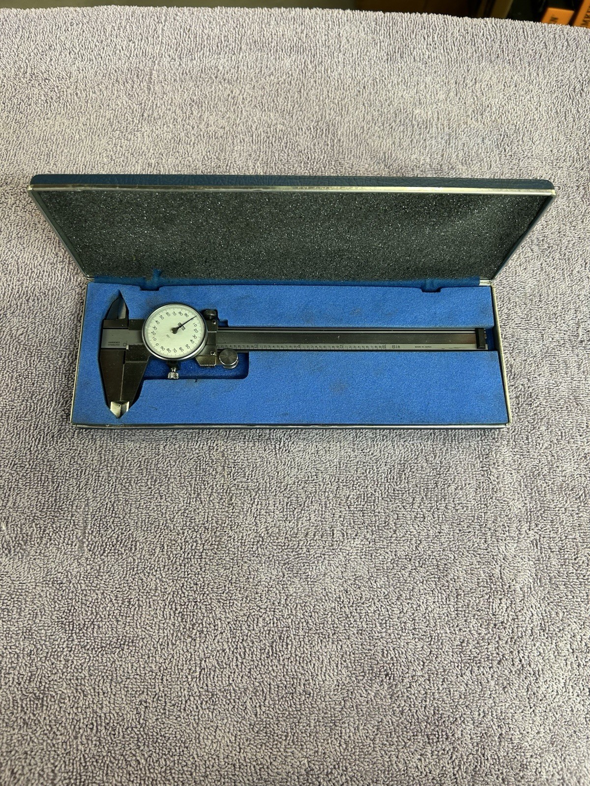 Vintage Central Tool Dial Caliper 0-6”.001” Increments Stainless Steel Hard Case