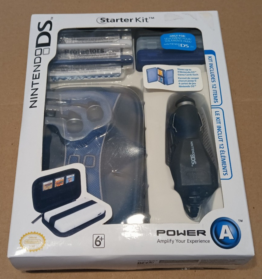 Nintendo DS Starter Kit by Power A 12 items Sealed in Box