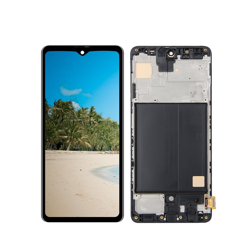 For Samsung Galaxy A51 2019 SM-A515F Frame Display Touch Screen LCD Digitizer