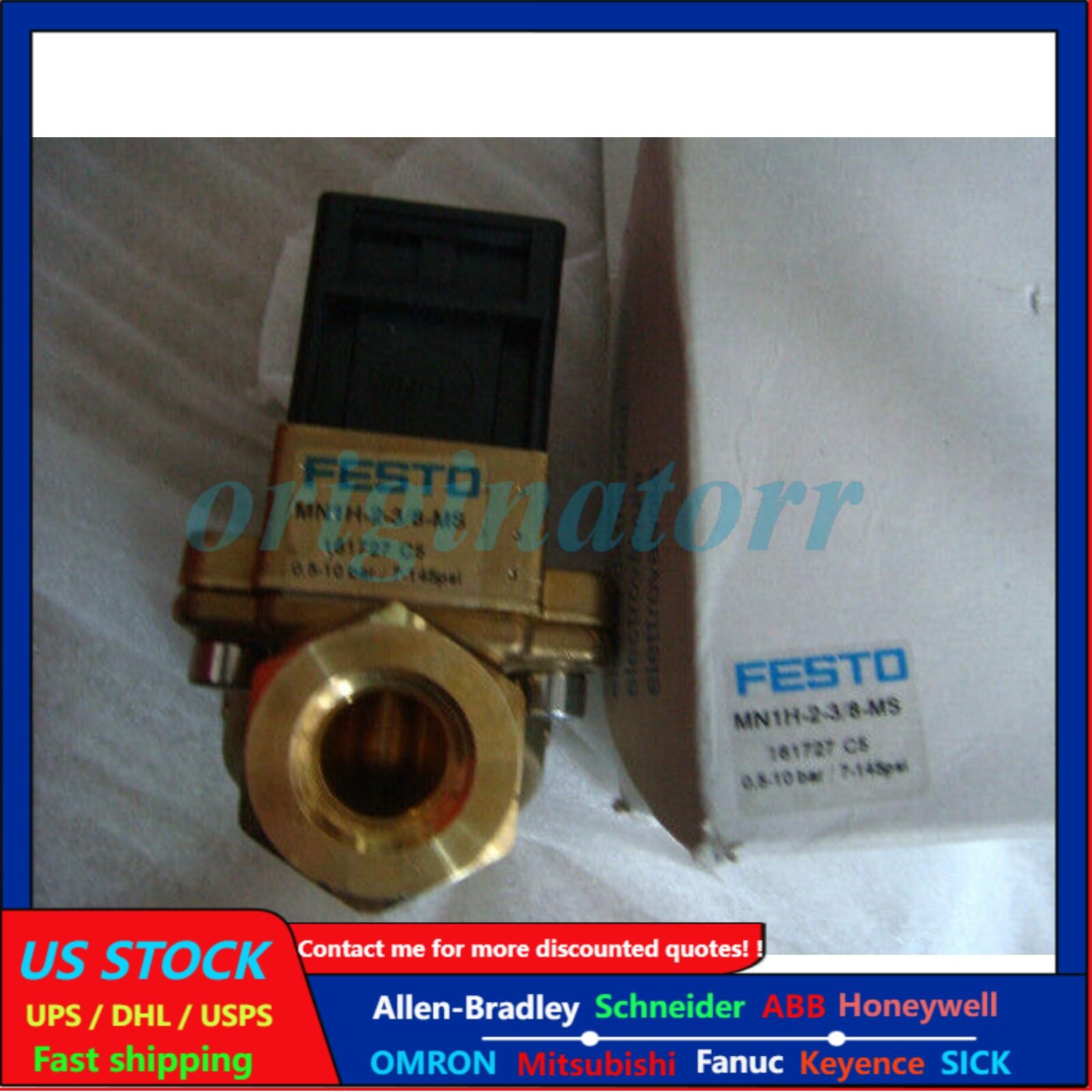 US FREE TAX New Festo MN1H-2-3/8-MS 161727 Solenoid valve