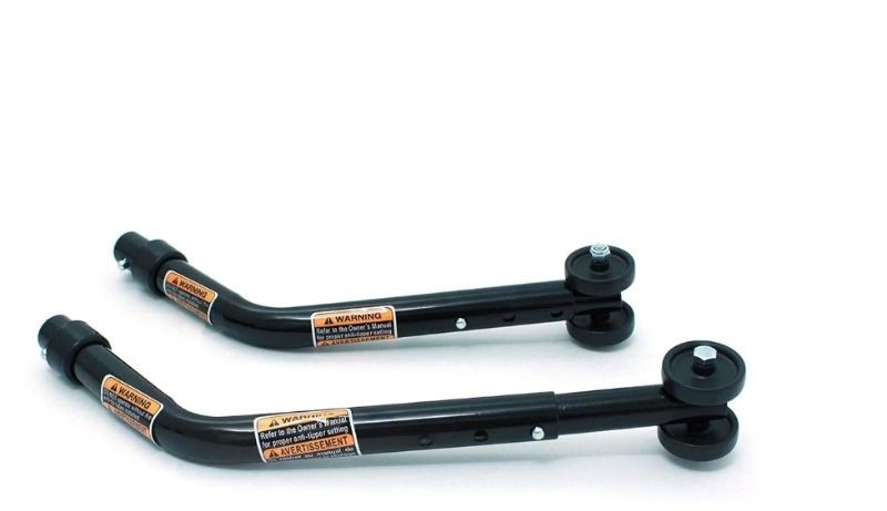 Invacare 1360A Adjustable Rear Anti-Tipper for Wheelchair w/ 6" Caster, Pair