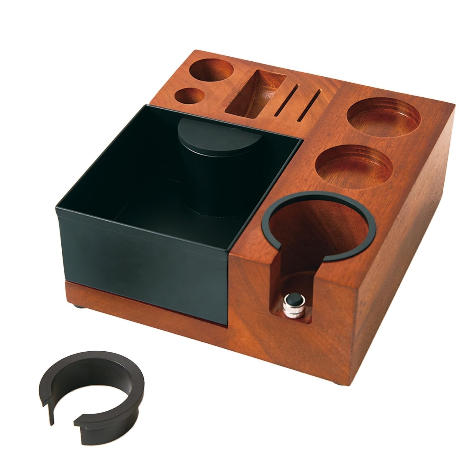 Espresso Tamping Station Knock Box - 9 in1 Espresso Knock Box And Tamp Statio...
