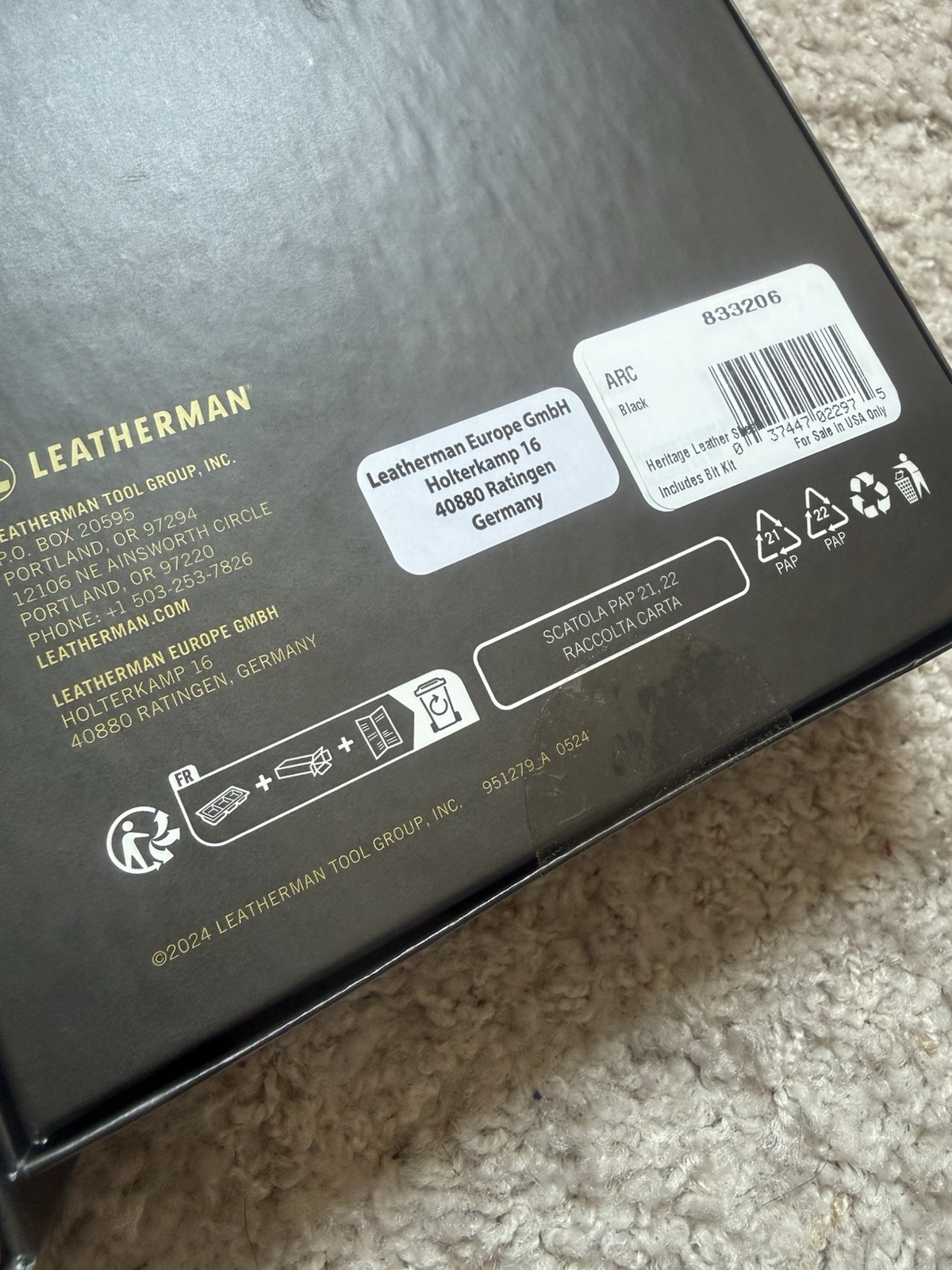 Leatherman ARC Obsidian Factory Sealed