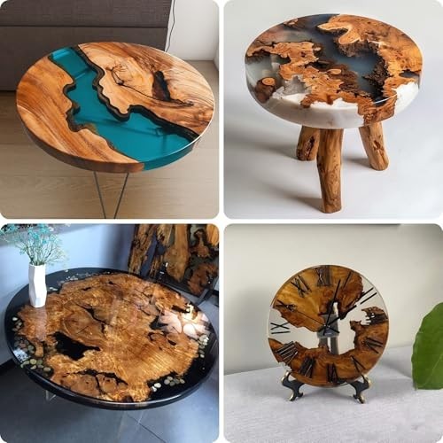Large 16" Deep Round Resin Mold - Reusable Epoxy for Clock, Tray, Table & Floral
