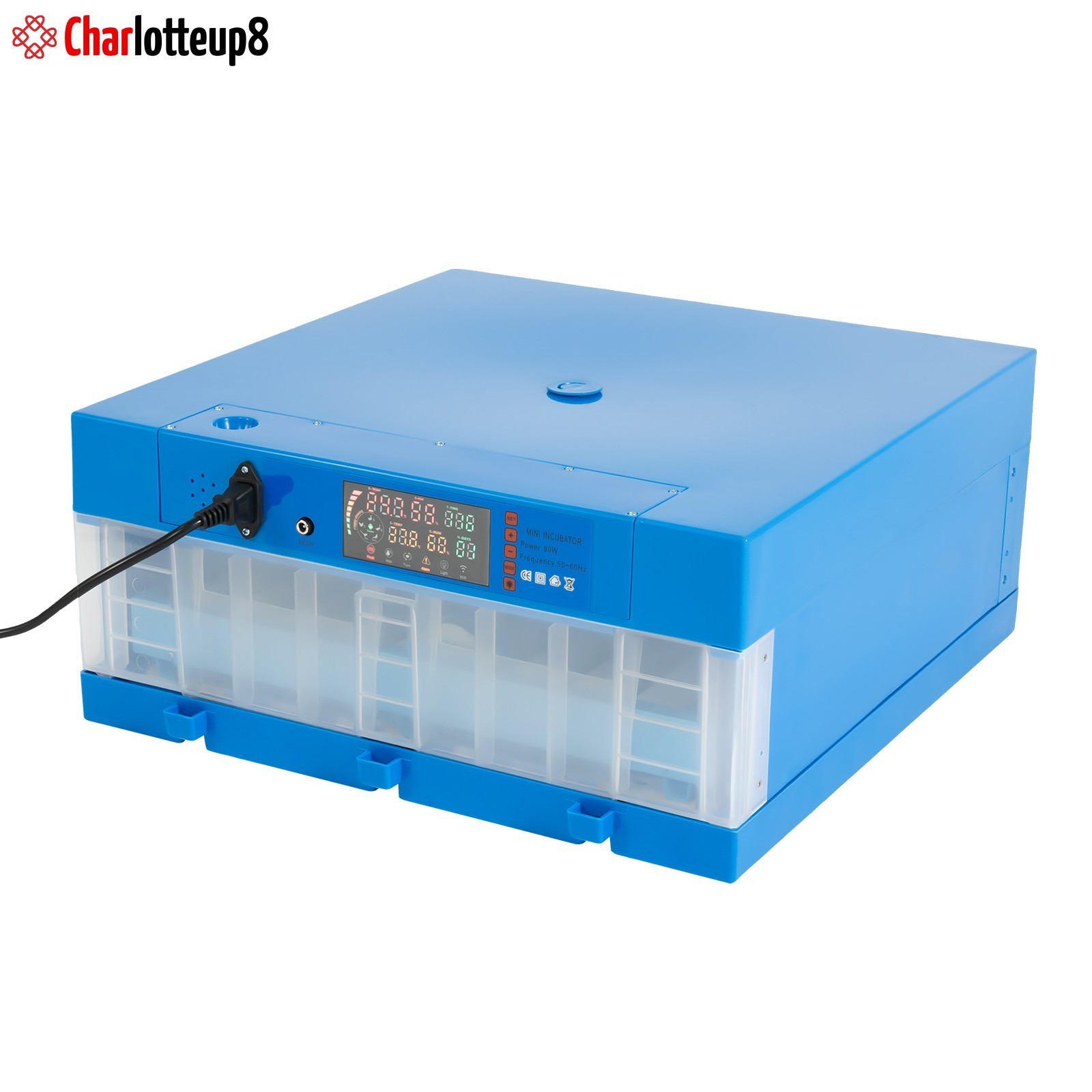 48 Eggs Digital Incubator with Fully Automatic Egg Turning Humidity Chicken Duck