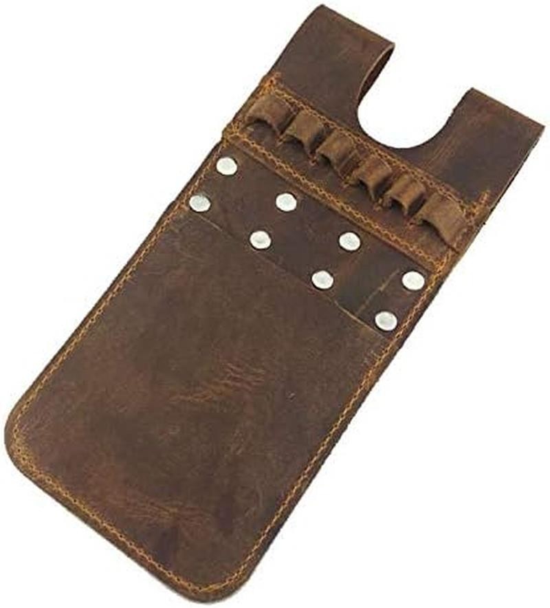 Back Pocket Arrow Quiver Horse Leather Pocket Quiver for Holding 6 Pieces Arrows