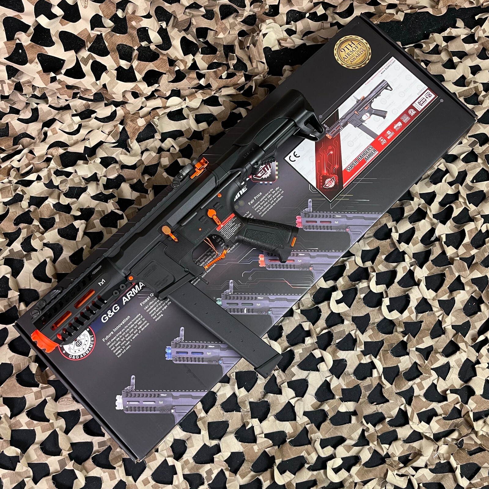 NEW G&G Armament ARP 9 Super Ranger AEG Airsoft Gun - Amber (EGC-ARP-9MM-ONB-NCM