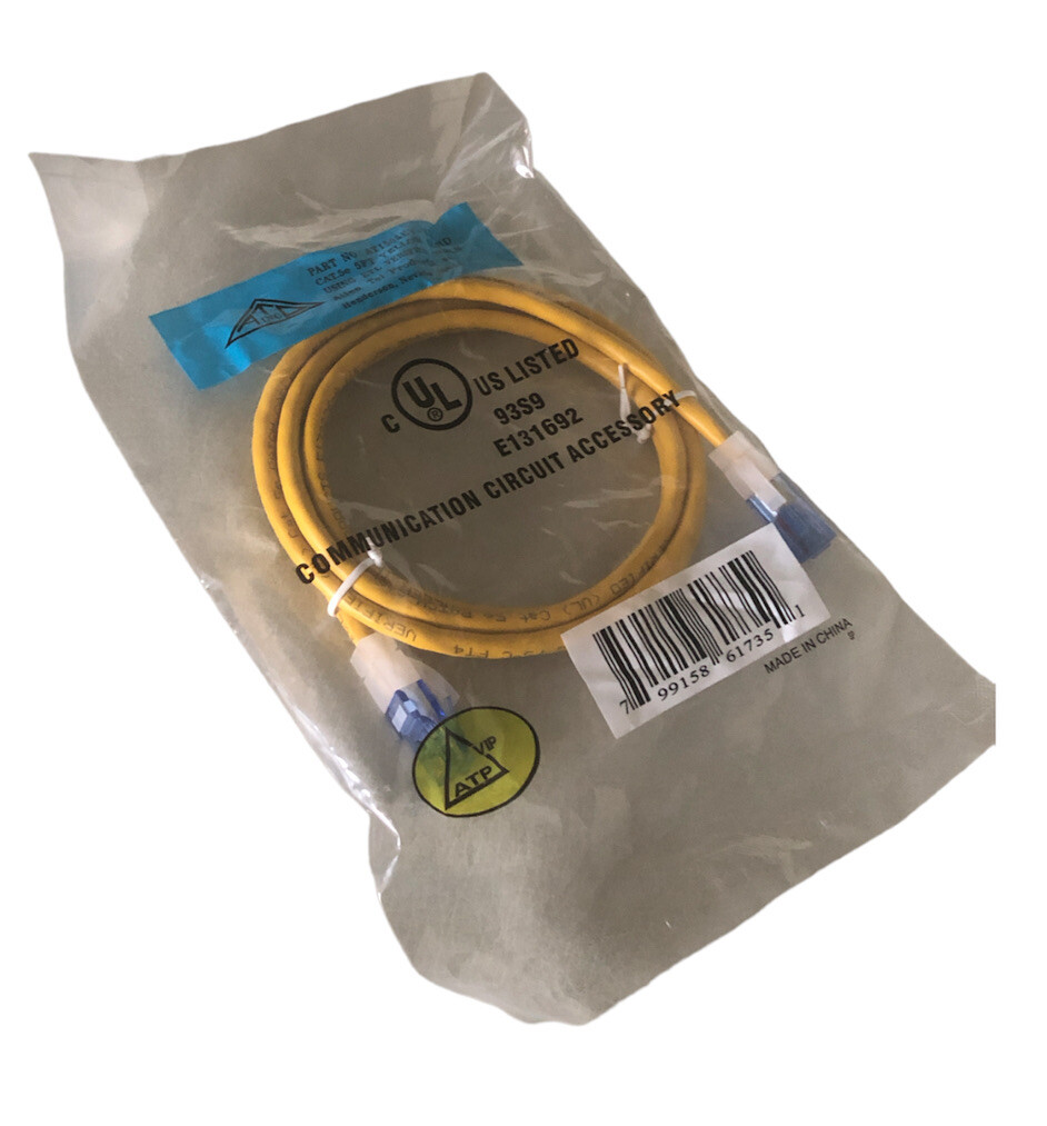 ALLEN TEL  Cat 5e Patch Cable, 5 ft., Yellow MFR #: AT1505EV-YL
