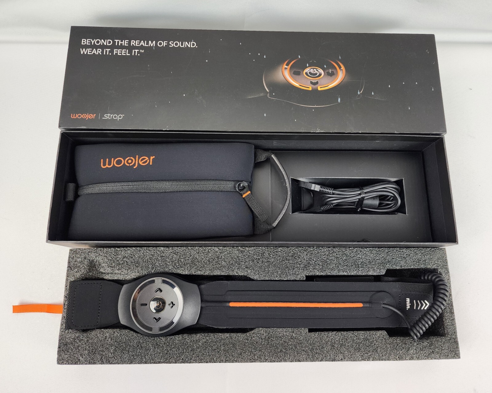 Woojer STRAP - Original 2017 Launch Model, Black, Haptic Vibration