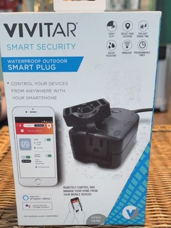 Vivitar Smart Security Waterproof Outdoor Smart Plug