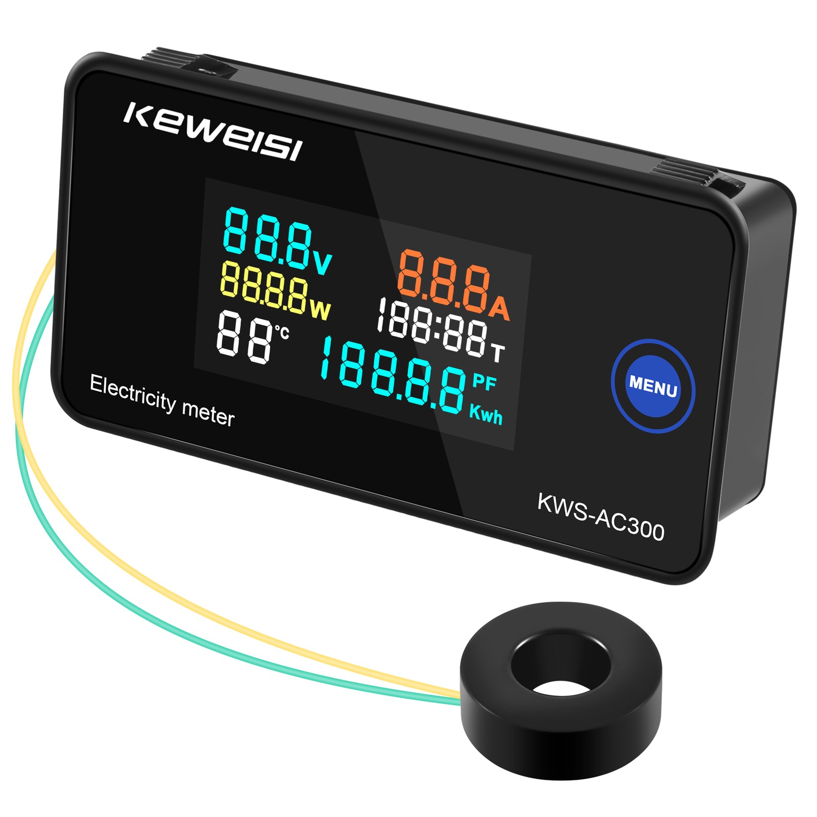 KEWEISI,KWS-AC300 Digital Voltmeter AC 50-300V Voltage 45-65Hz Power 9607
