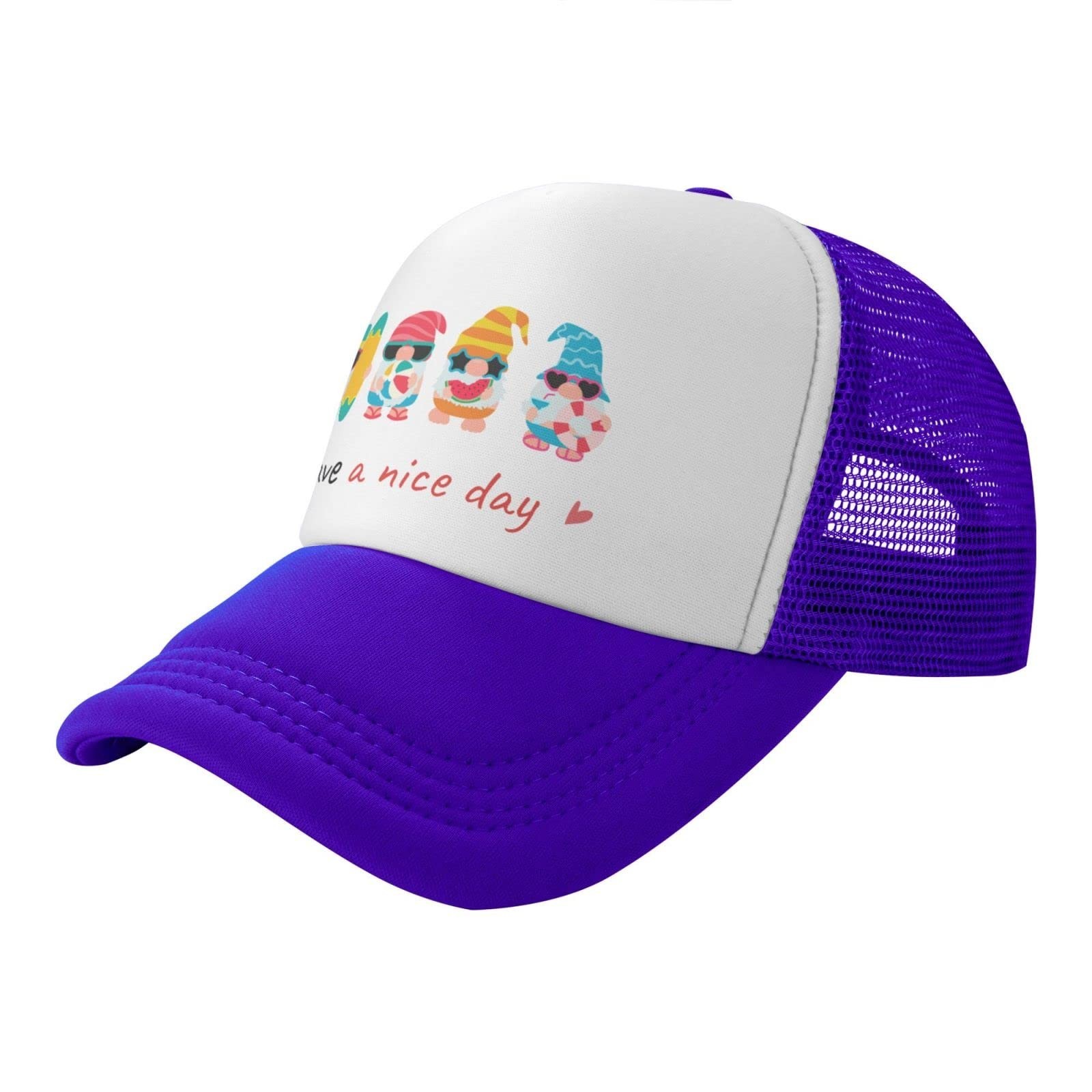 Mesh Dad Hat Adjustable Washed Summer Gnome Nice Day Baseball Dad Cap Funny B...