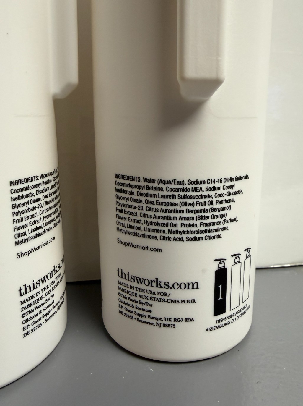 2 PACK Marriott ThisWorks Shampoo In Transit 12.2oz Pump Bottles