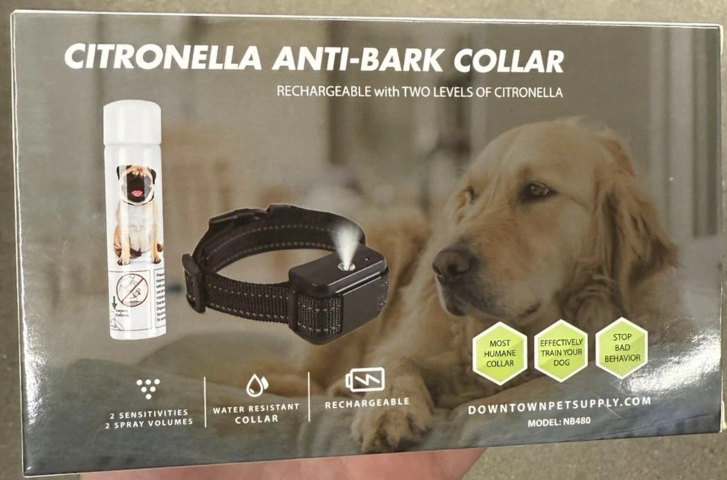Citronella Anti-Bark Collar Model:NB40 Brand New In Box Complete