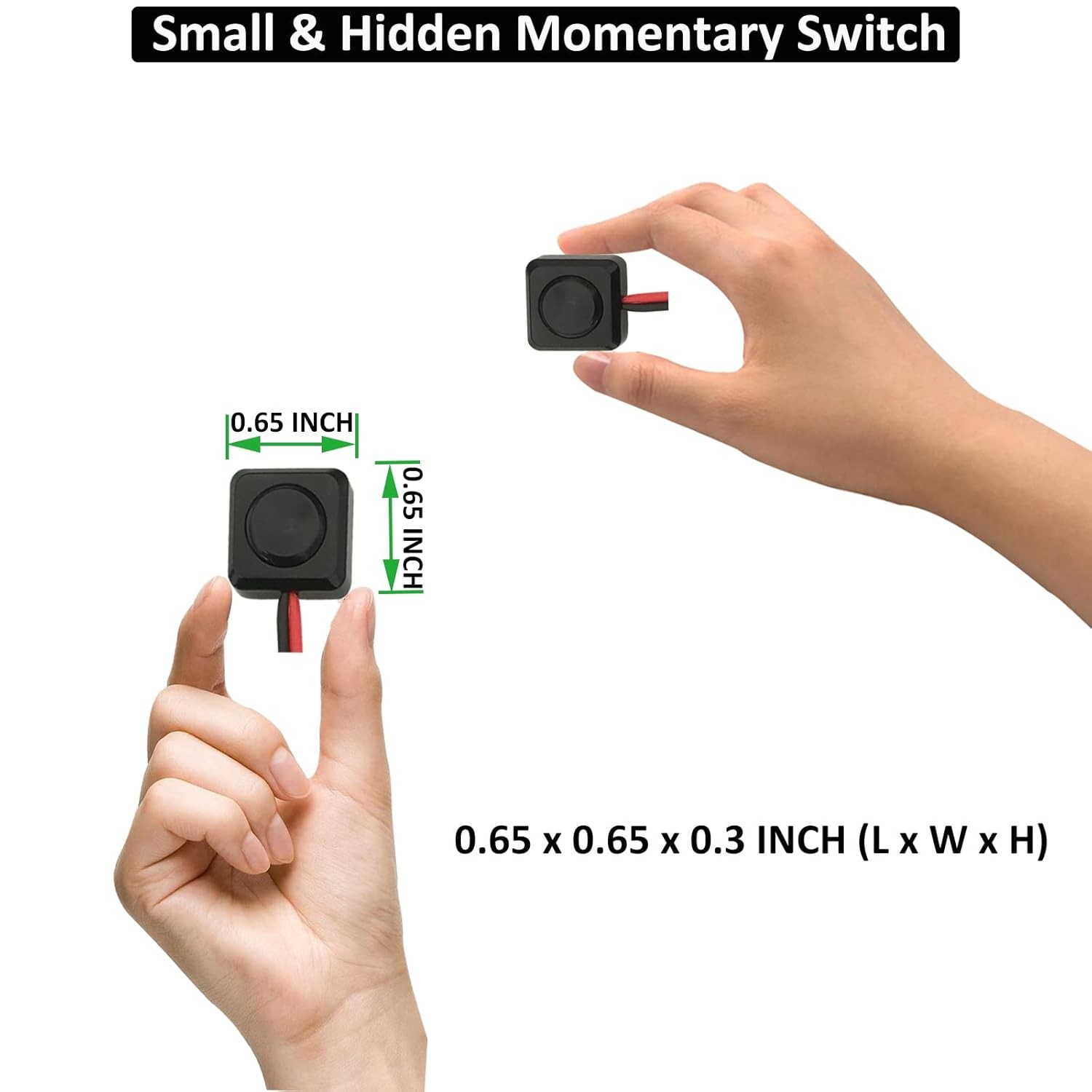Momentary Push Button Switch 12V 24V Small Switch, 20 Inch...