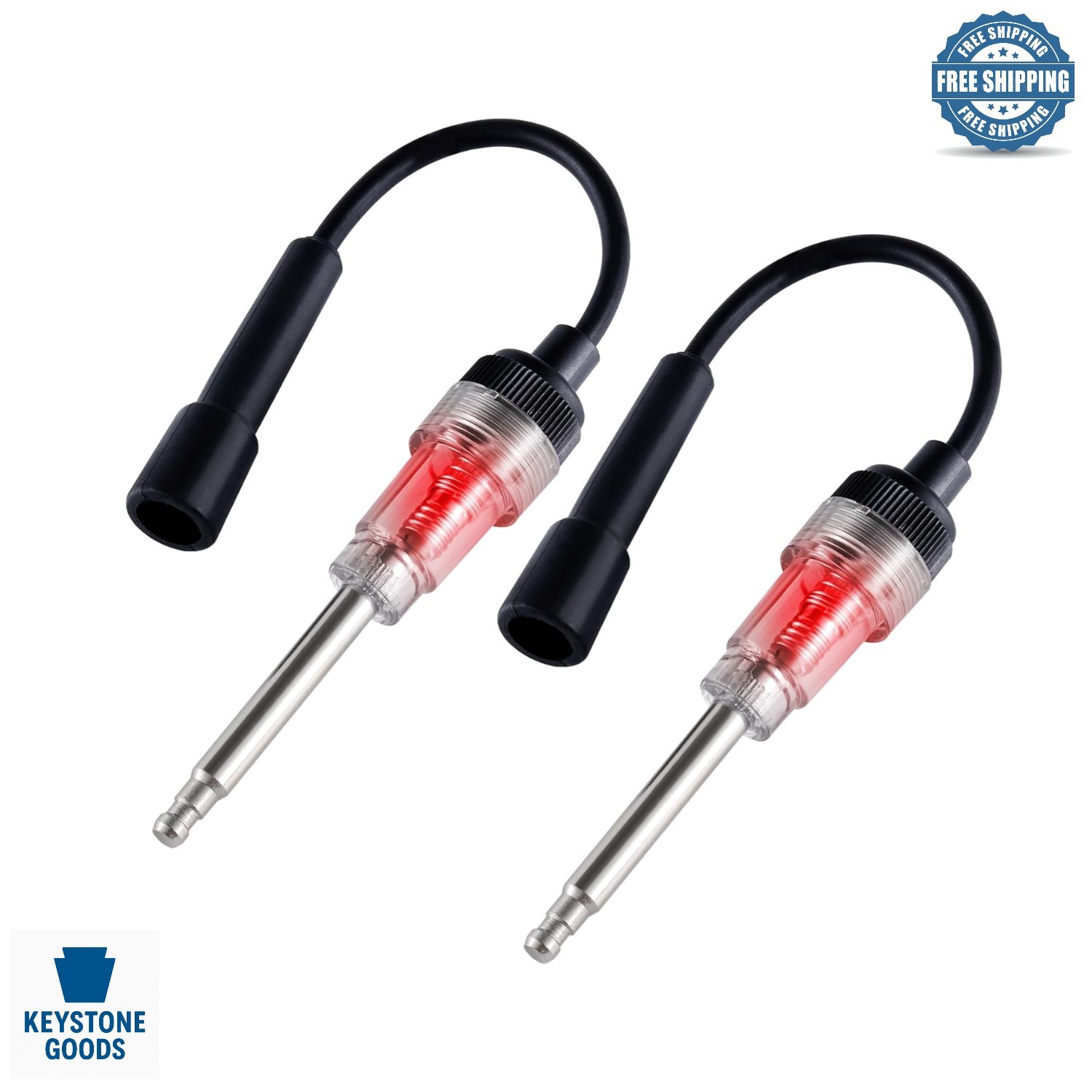2PCS Spark Plug Tester - Easy Engine Troubleshooting for Cars, Lawn Mowers & ...