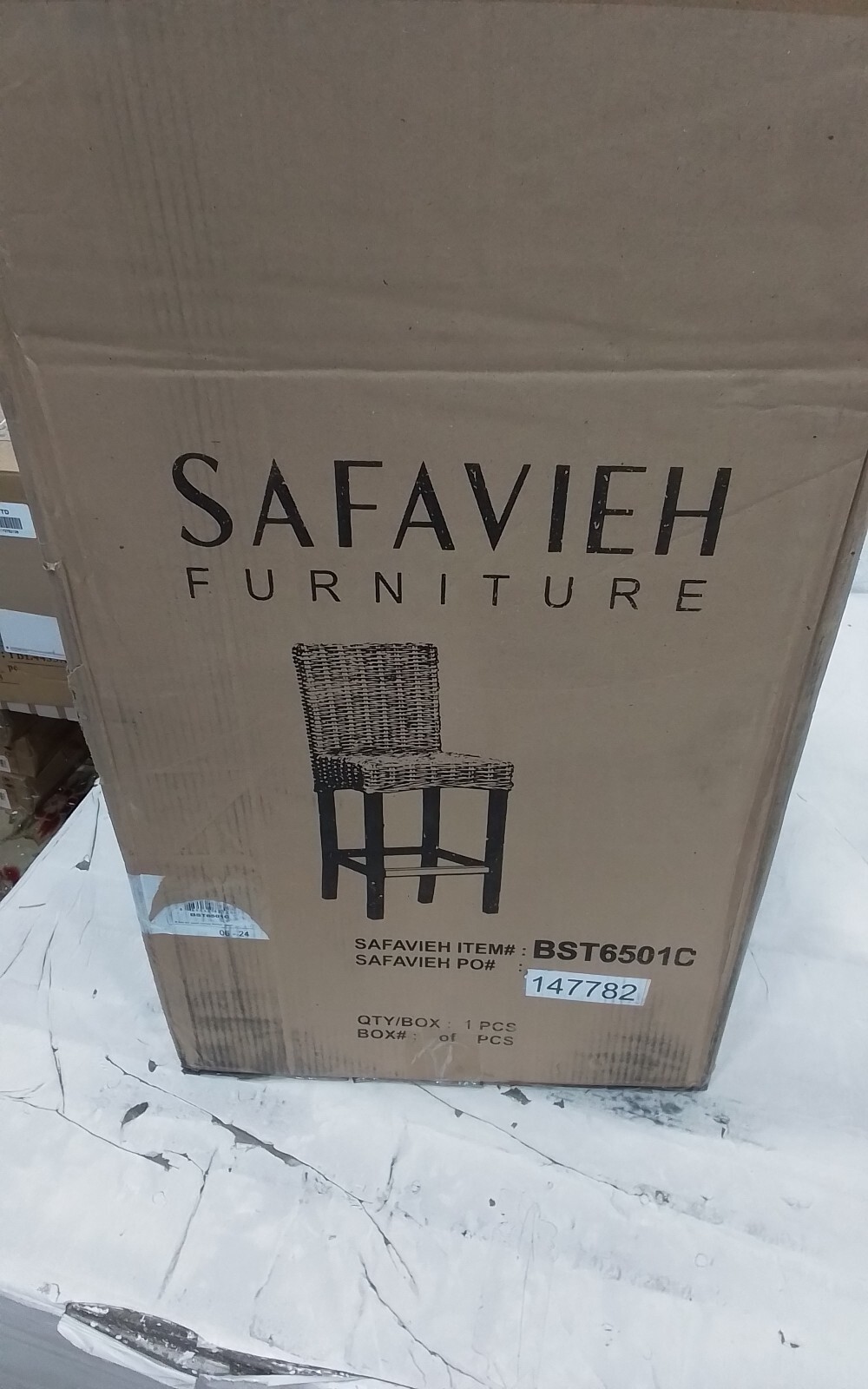 Safavieh TOBIE RATTAN COUNTER STOOL, Reduced Price 2172752127 BST6501C