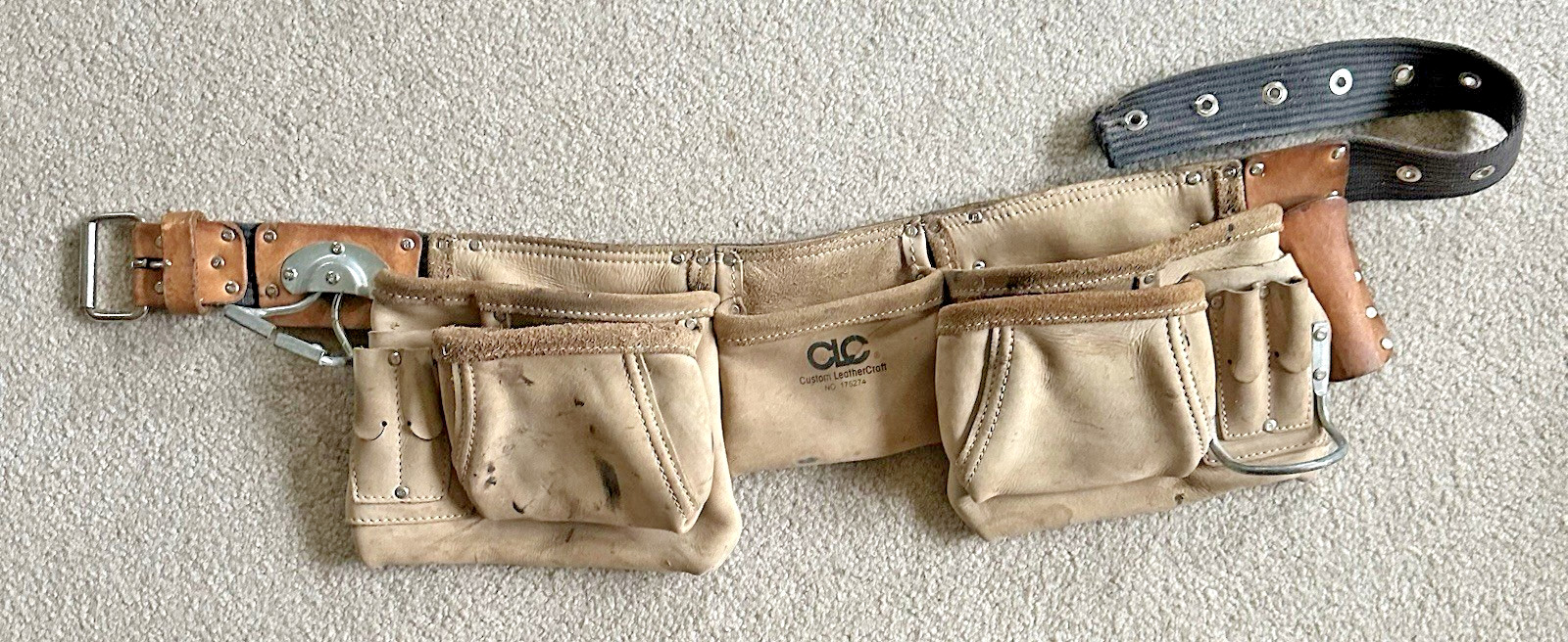 CLC Custom Leather Craft #175274 Suede Adjustable Tool Belt Made In USA