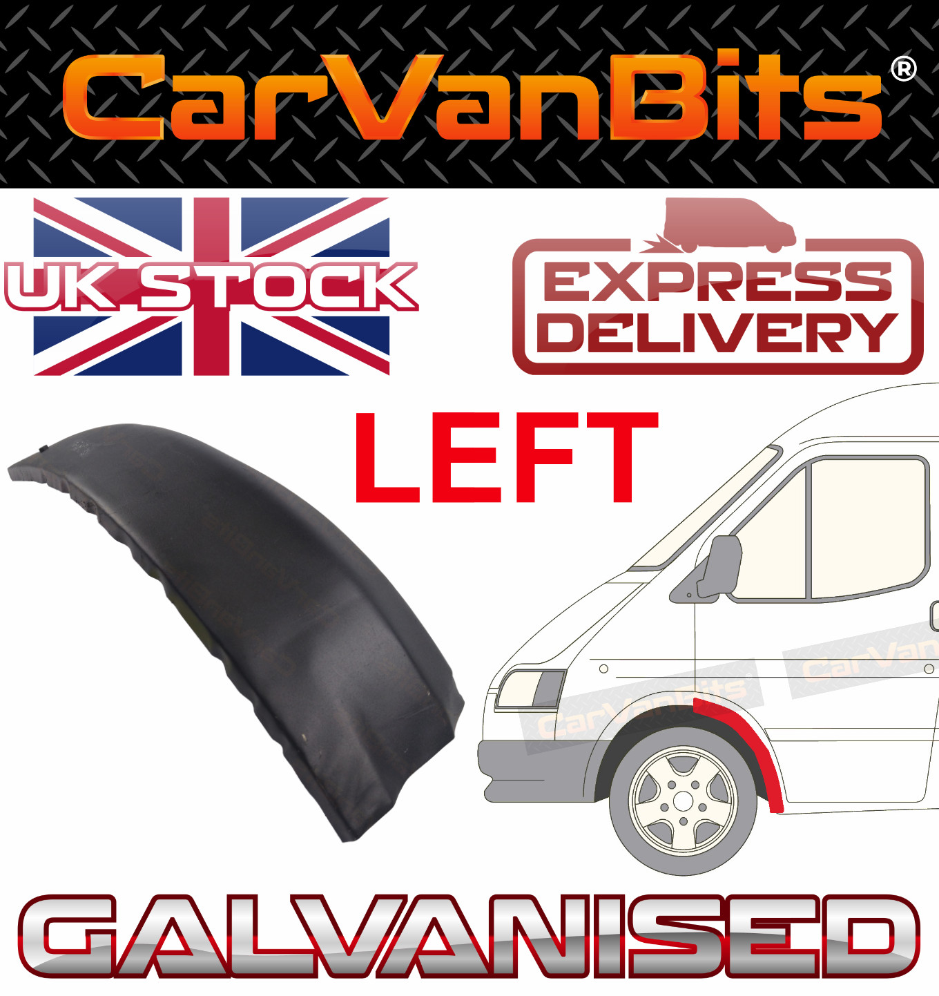 FOR FORD TRANSIT MK4 MK5 91-00 FRONT INNER WHEEL ARCH REPAIR BODY PANEL SILL NS