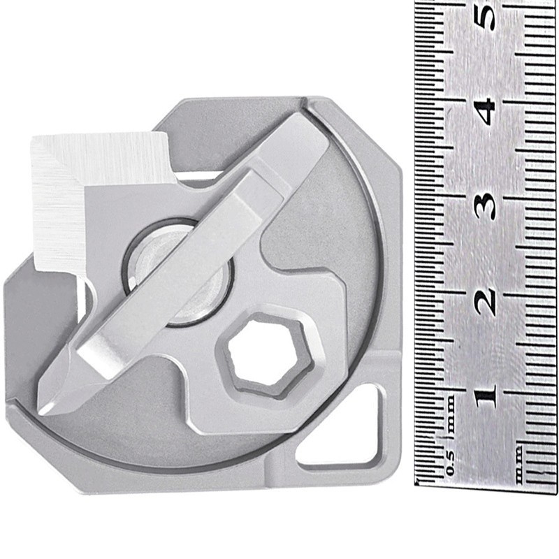 4 IN 1 Titanium Multi Tools Screwdriver Cutter Portable EDC Camping Keychain