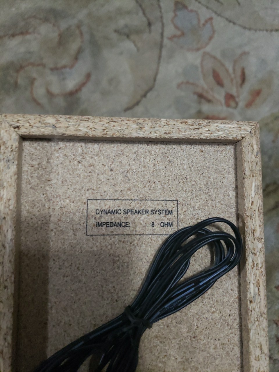Vtg Dynamic Speaker System 8 ohm Blond Yellow Woodgrain EUC