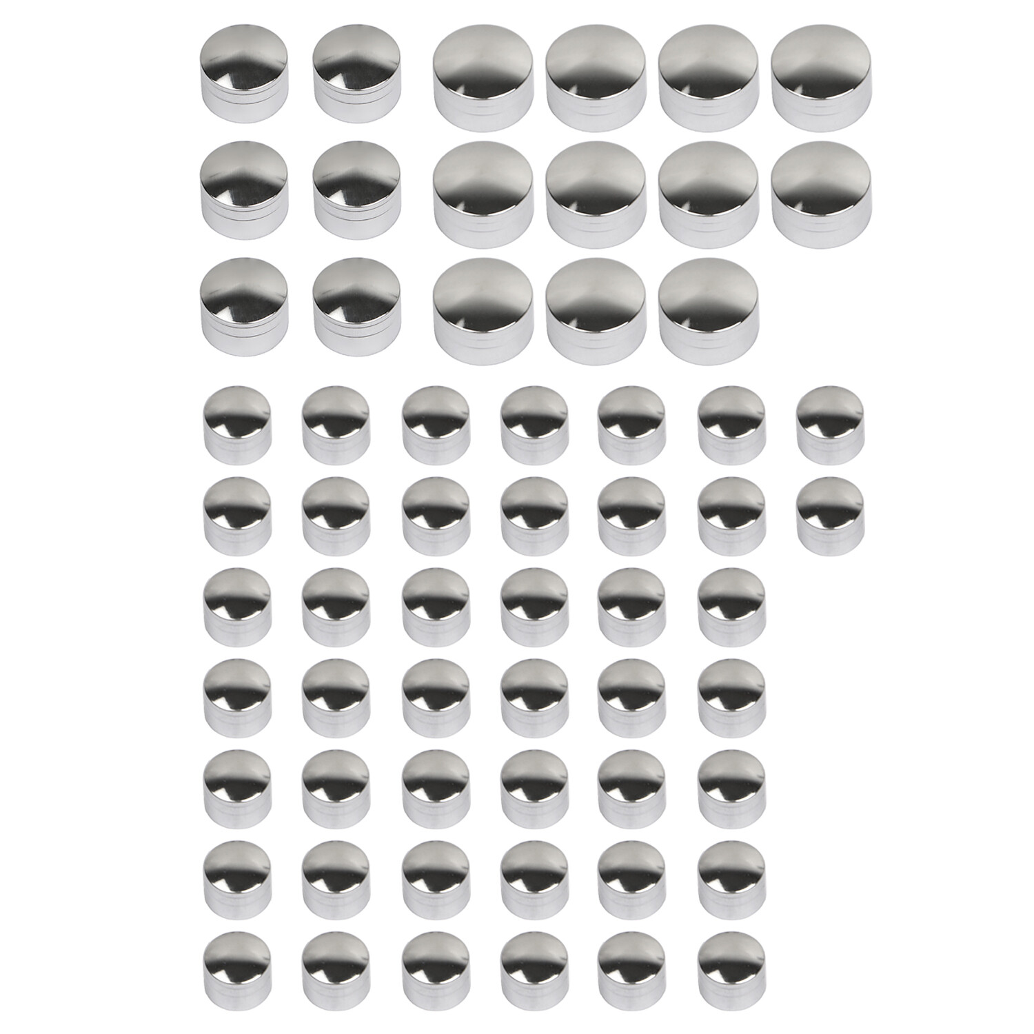 61x Topper Engine Bolt Head Cap Covers For Harley Street Electra Glide Road King