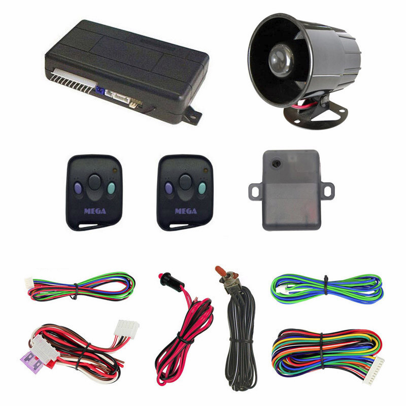 Megalarm MEGA3000 Auto Car Alarm Remote Vehicle Security System Keyless Entry