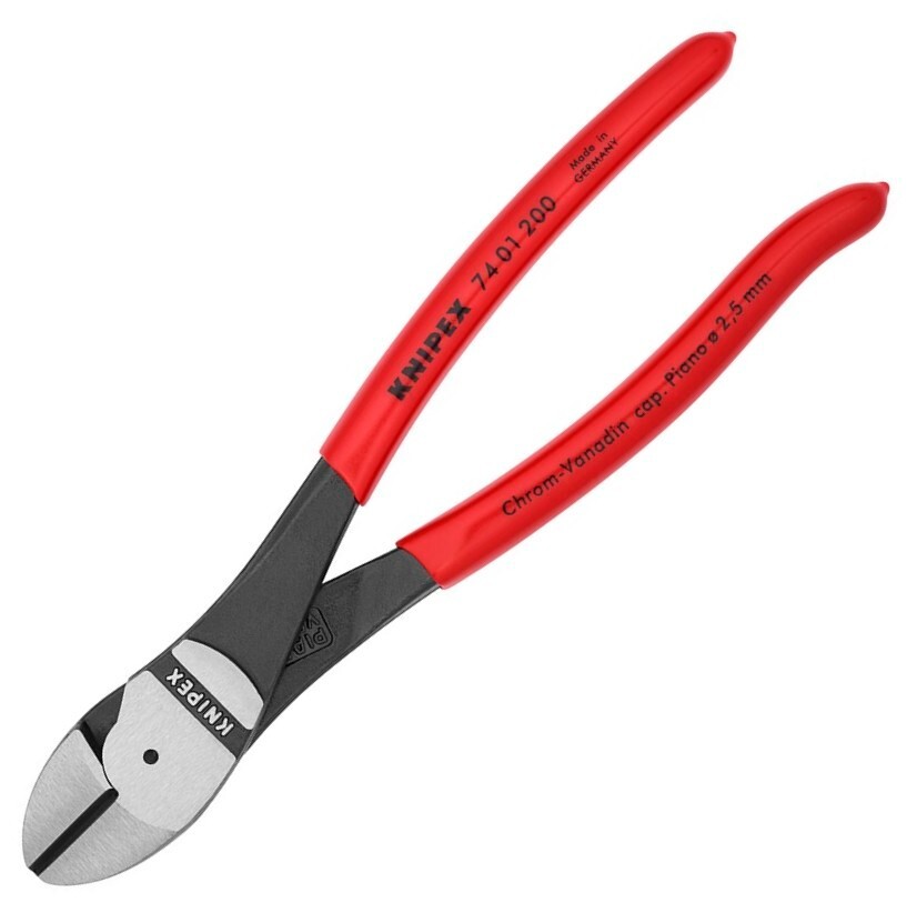 Knipex 8" Diagonal Cutters High Leverage Cutting Pliers 7401200