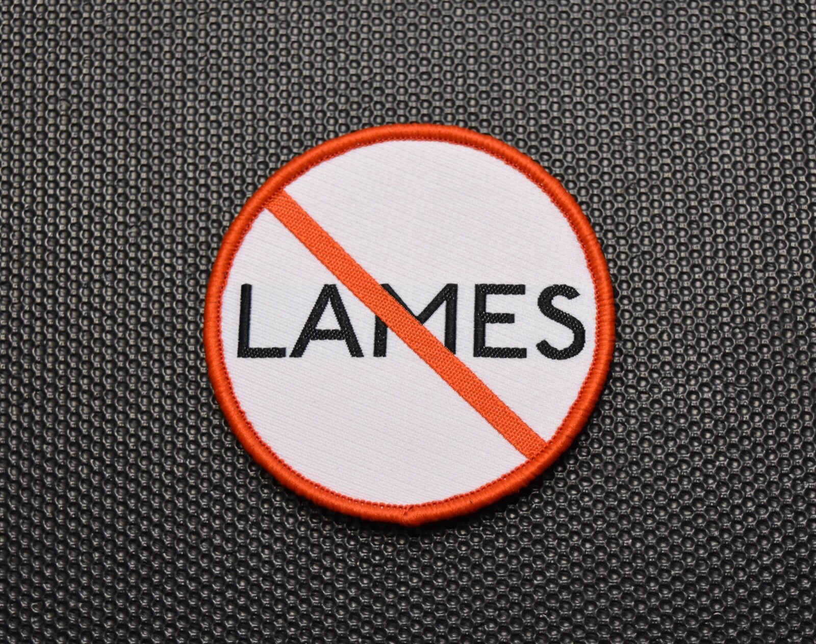 No Lames Woven Morale Patch Foos Gone Wild Cholo Chon Chon Hook & Loop Backing