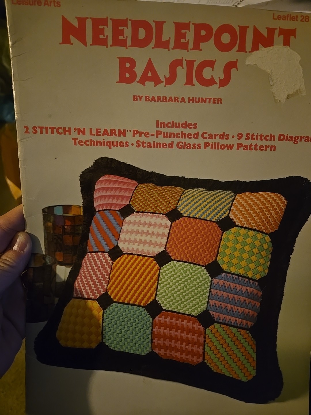 Vintage Leisure Arts NEEDLEPOINT BASICS Leaflet 28 by Barbara Hunter 1974-Vtg