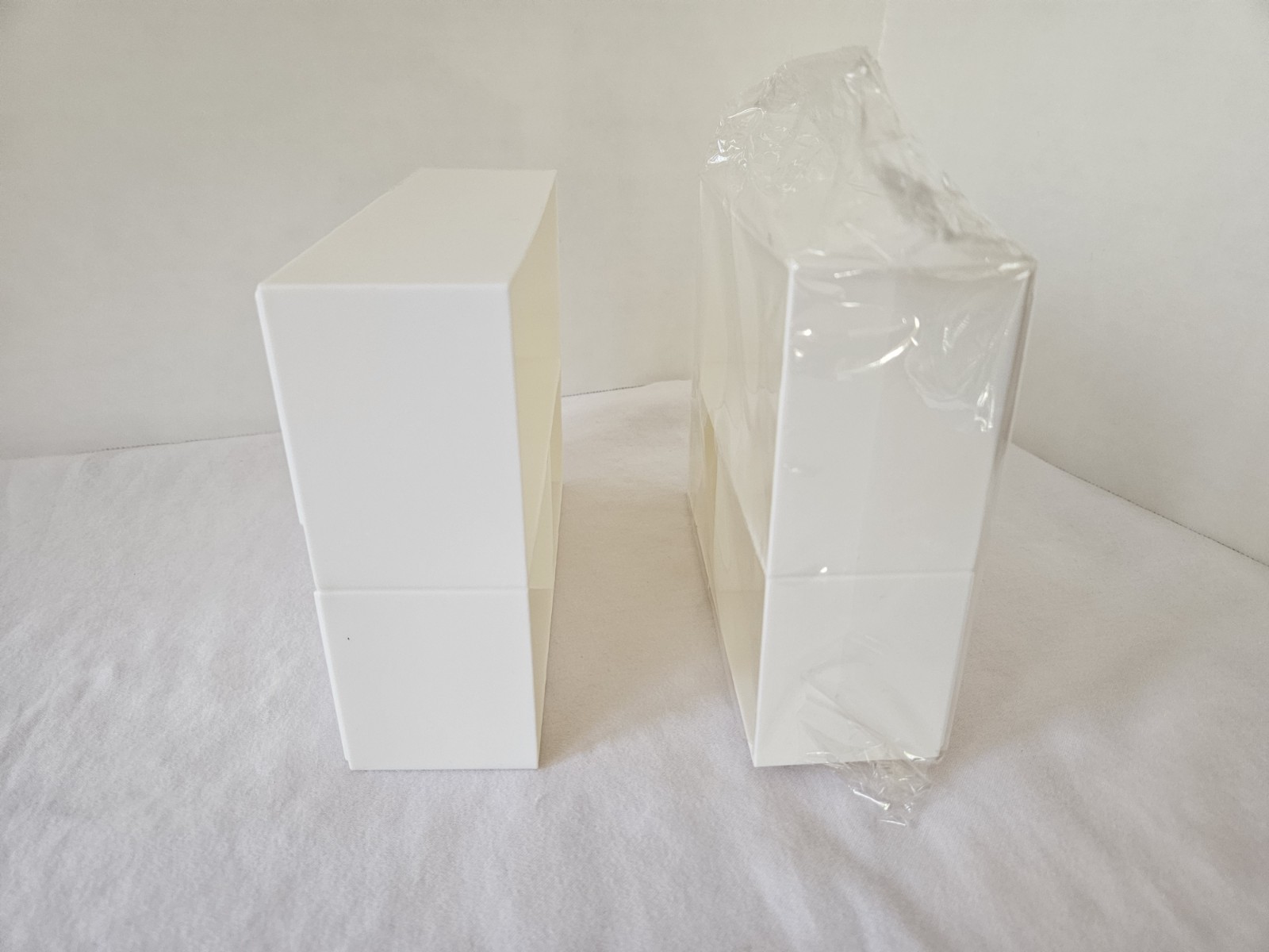 2 NEW Three Lattice multi-compartment plastic organizers in clear plastic