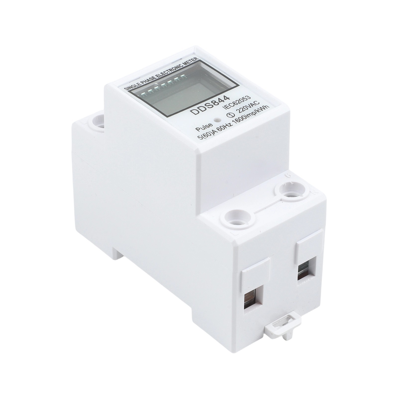 Functional Energy Meter Single-phase Plastic Easy To Install Efficient