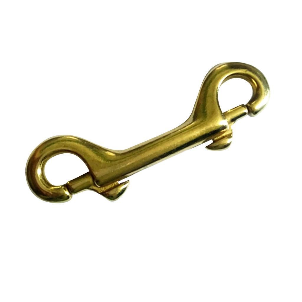 Scuba Diving Double End Brass   Clip Snap Clasp Hook Bag Key Ring 3.5''