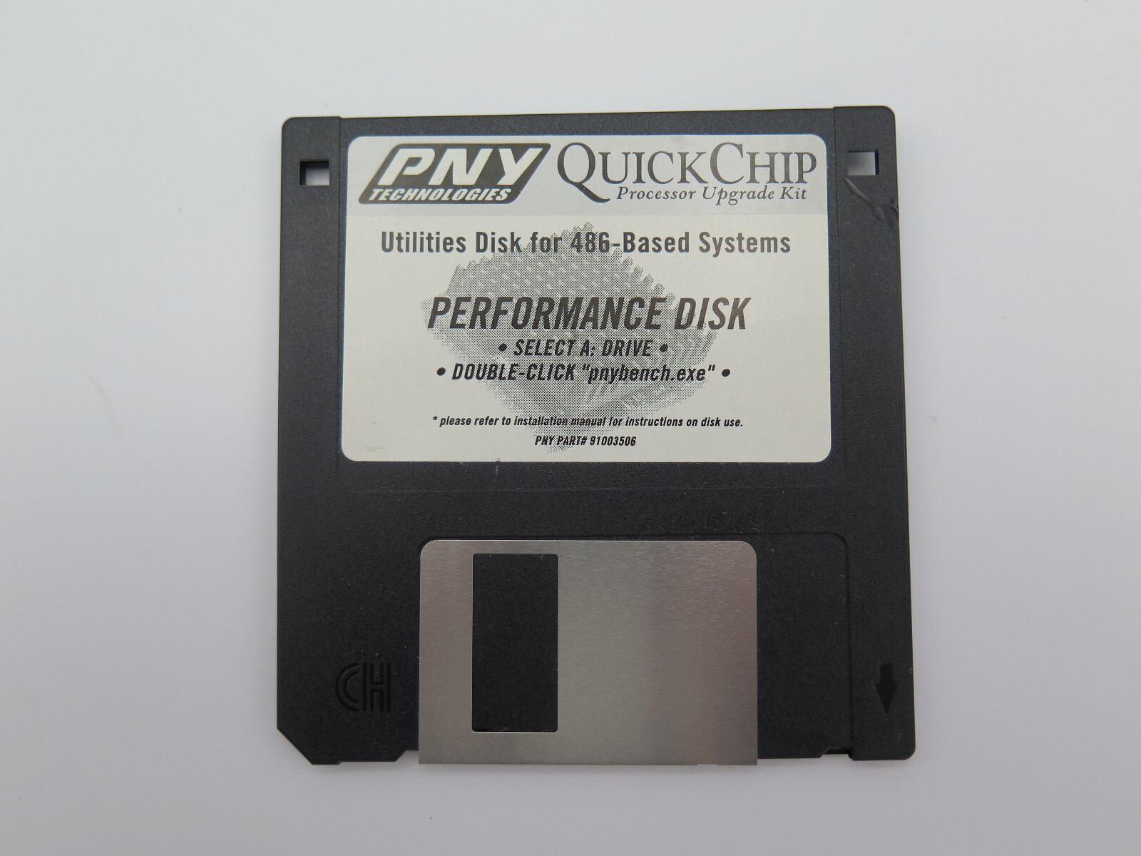 PNY QuickChip 486 CPU Performance Disk Processor Benchmark 3.5" Floppy TESTED