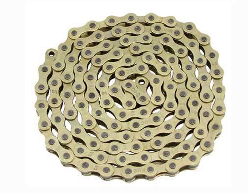 BICYCLE CHAIN GOLD 1/2 X 1/8 X 112 LINK BMX BEACH CRUISER LOWRIDER BIKES CYCLING
