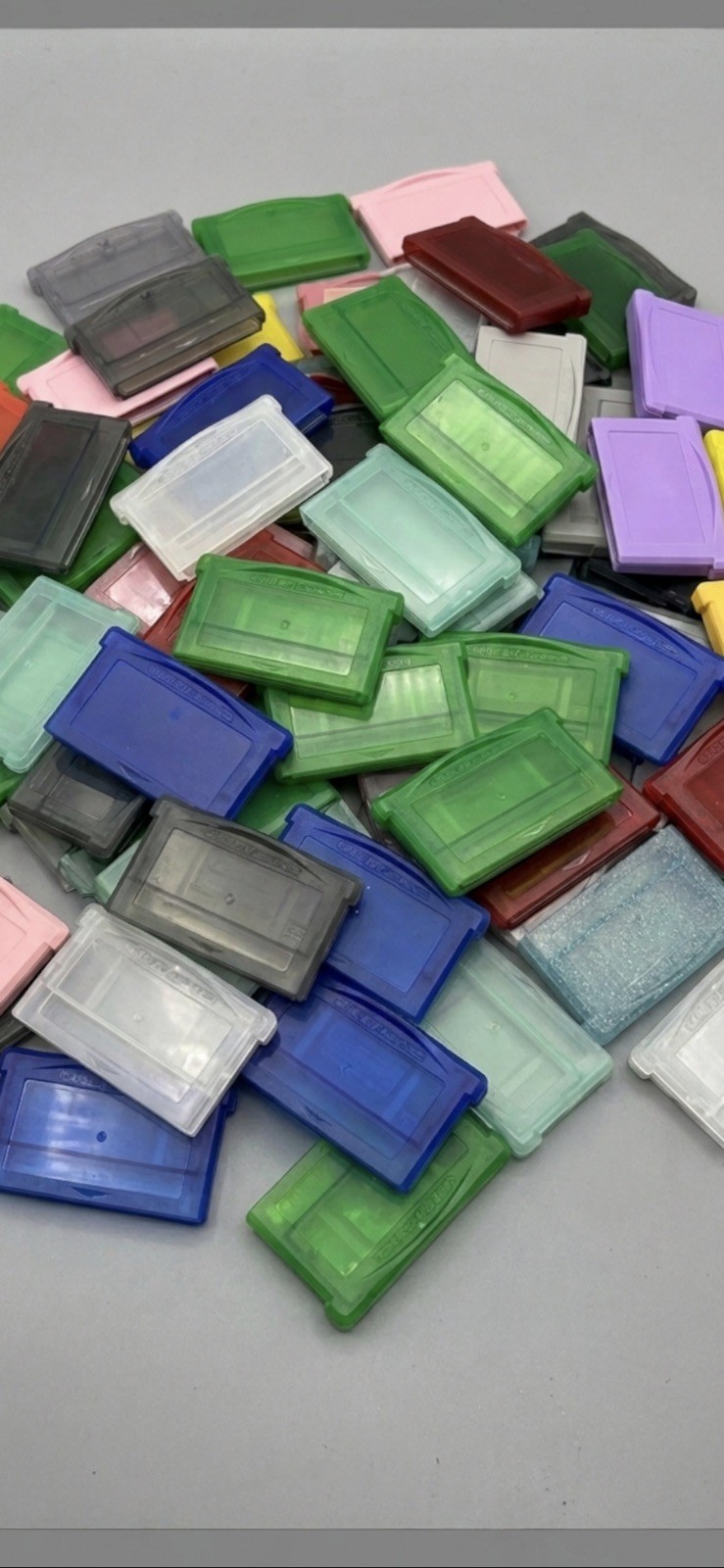 Lot of 100 GBA Game Boy Advance Aftermarket Replacement Cartridge Shells