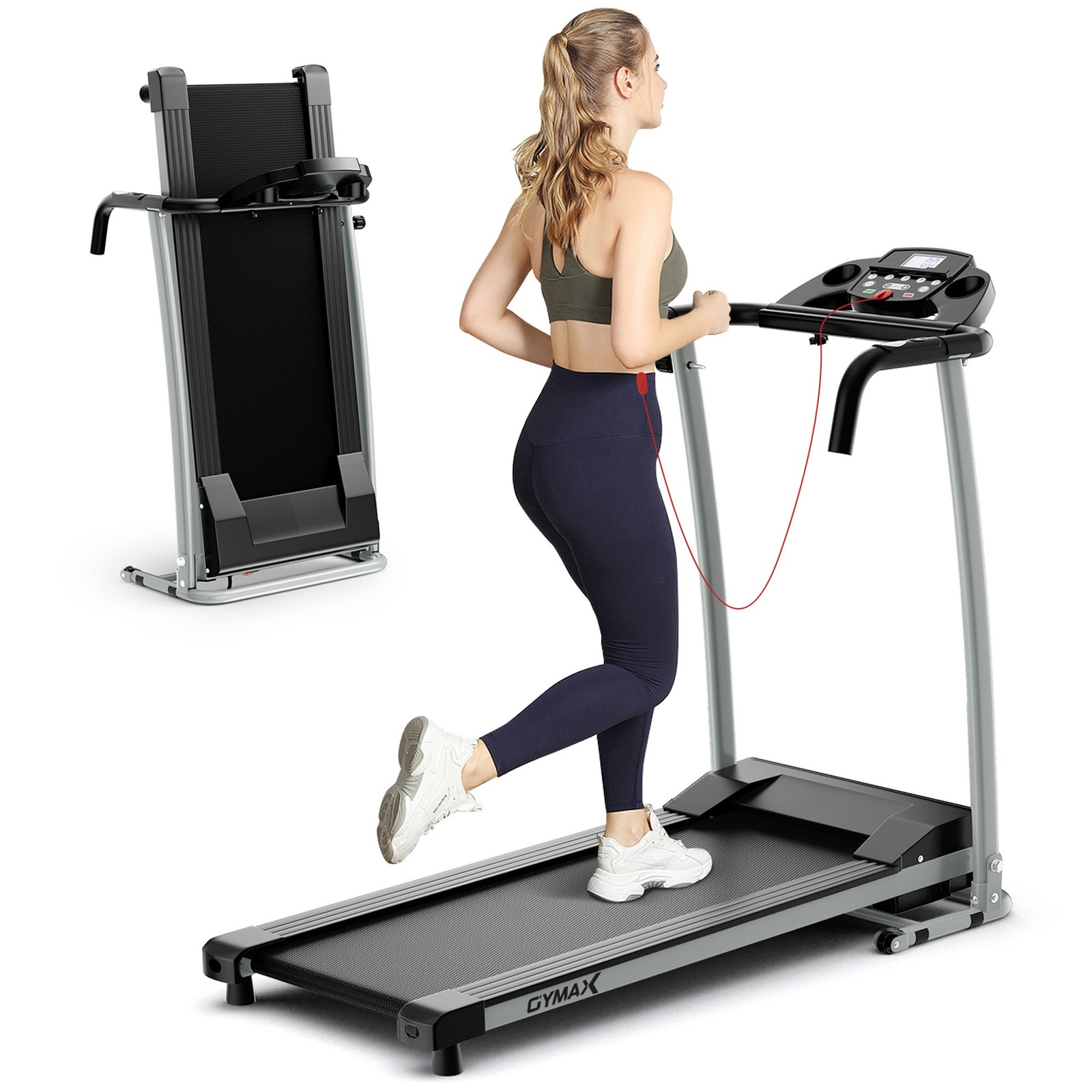 Folding Electric Treadmill Running Fitness Machine 800W