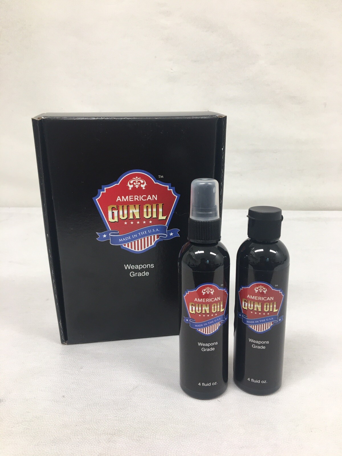American Gun Oil  for lubricating firearms / guns  two 4oz bottles