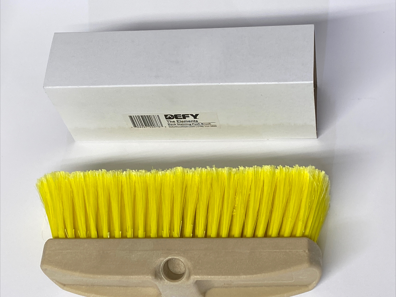DEFY 10 In. Flagged Deck Staining Push Brush 4119-C New