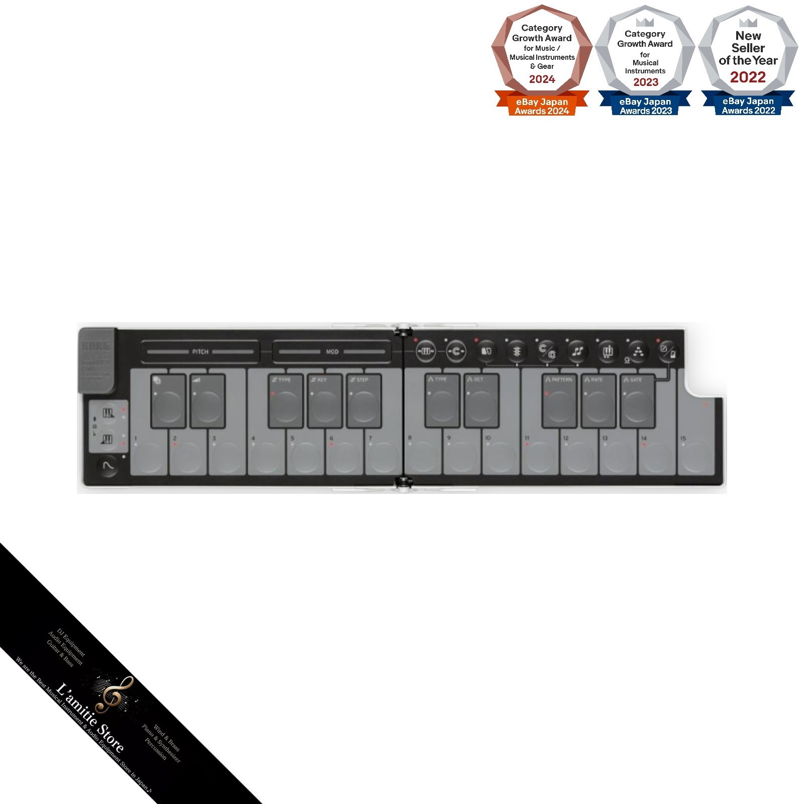 Korg nanoKEY Fold Keyboard White WH Foldable MIDI Controller Japan New