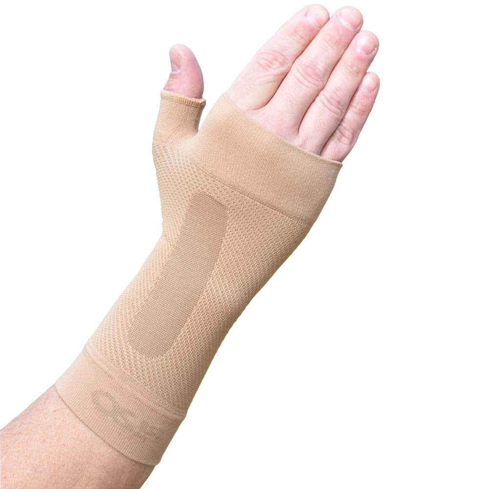 OrthoSleeve WS6 Compression Wrist Sleeve/Carpal Tunnel Medium, Natural